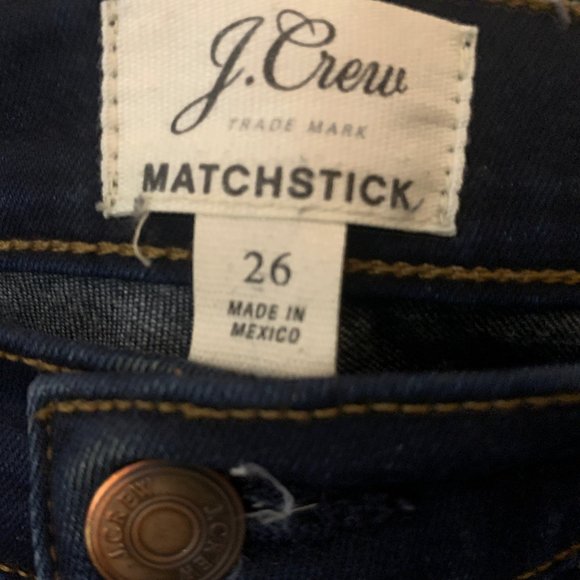 J Crew Dark Wash Matchstick Jeans - Picture 3 of 4